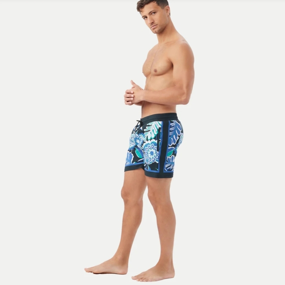 New Mr. Turk Bruce's Beach Swim Trunk Lokelani Lei Board Shorts Mens Size Medium - Picture 6 of 10